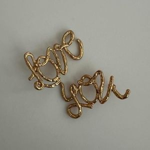 ZARA “Love You” Earrings - OS